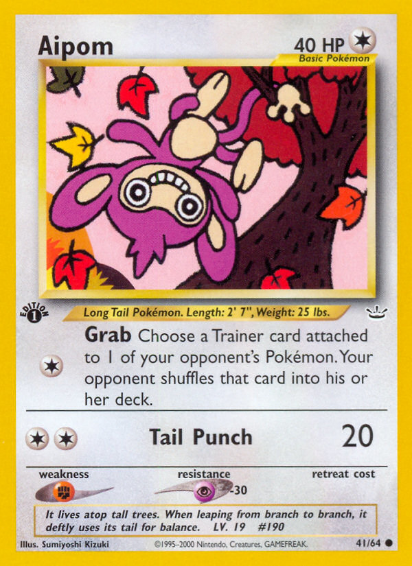 Aipom (41/64) [Neo Revelation 1st Edition] | Odin's Place