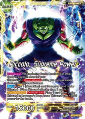 Piccolo // Piccolo, Supreme Power (BT17-082) [Ultimate Squad] | Odin's Place
