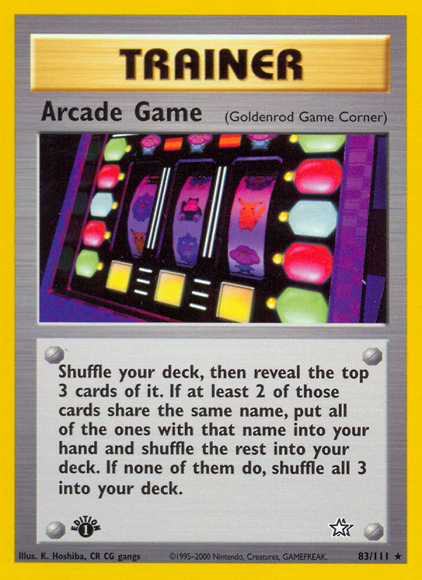 Arcade Game (83/111) [Neo Genesis 1st Edition] | Odin's Place