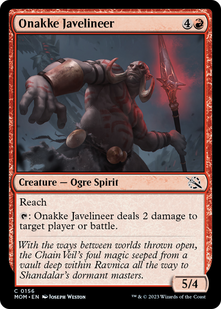 Onakke Javelineer [March of the Machine] | Odin's Place