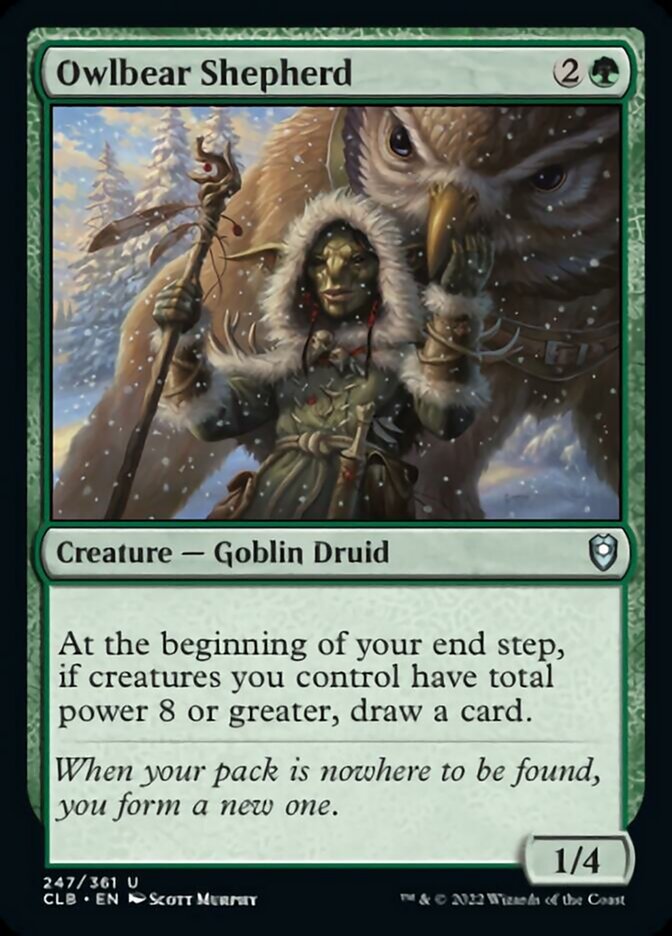Owlbear Shepherd [Commander Legends: Battle for Baldur's Gate] | Odin's Place