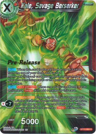 Kale, Savage Berserker (BT11-004) [Vermilion Bloodline Prerelease Promos] | Odin's Place