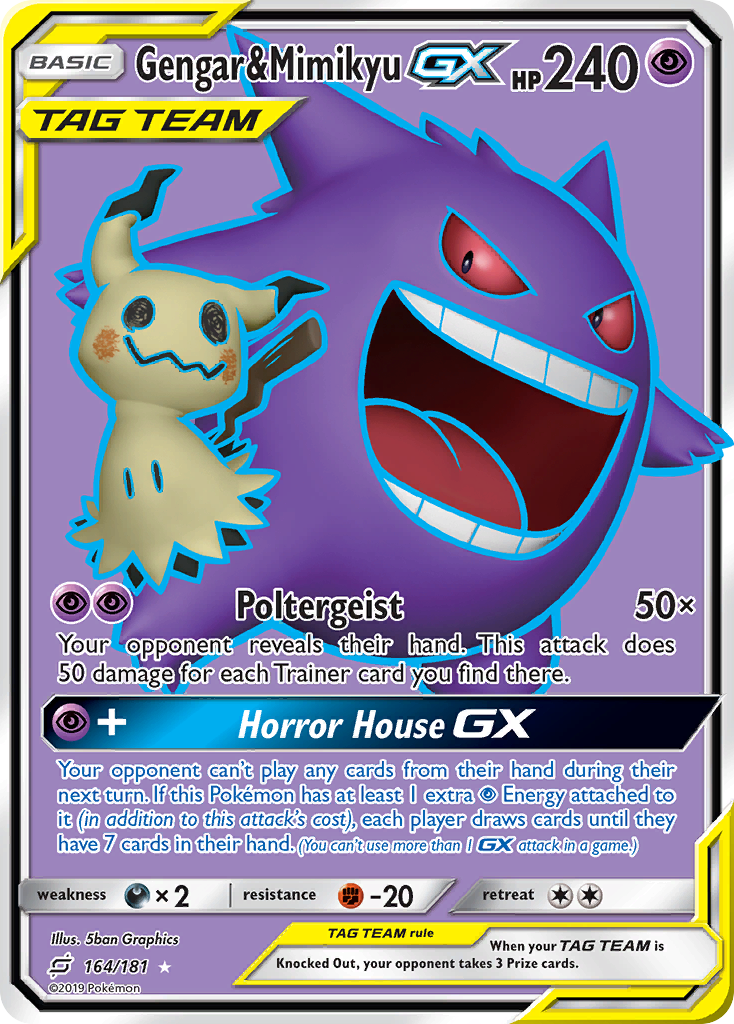 Gengar & Mimikyu GX (164/181) [Sun & Moon: Team Up] | Odin's Place