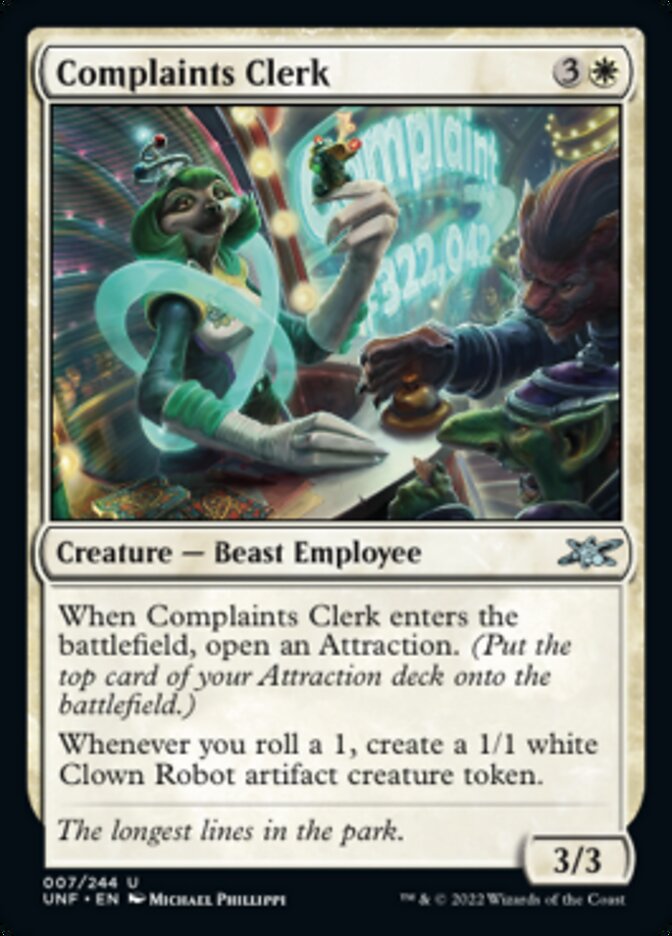 Complaints Clerk [Unfinity] | Odin's Place