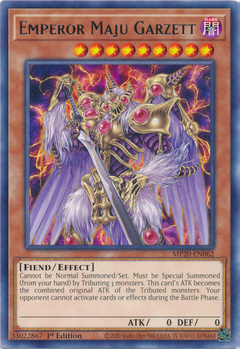 Emperor Maju Garzett [MP20-EN062] Rare | Odin's Place