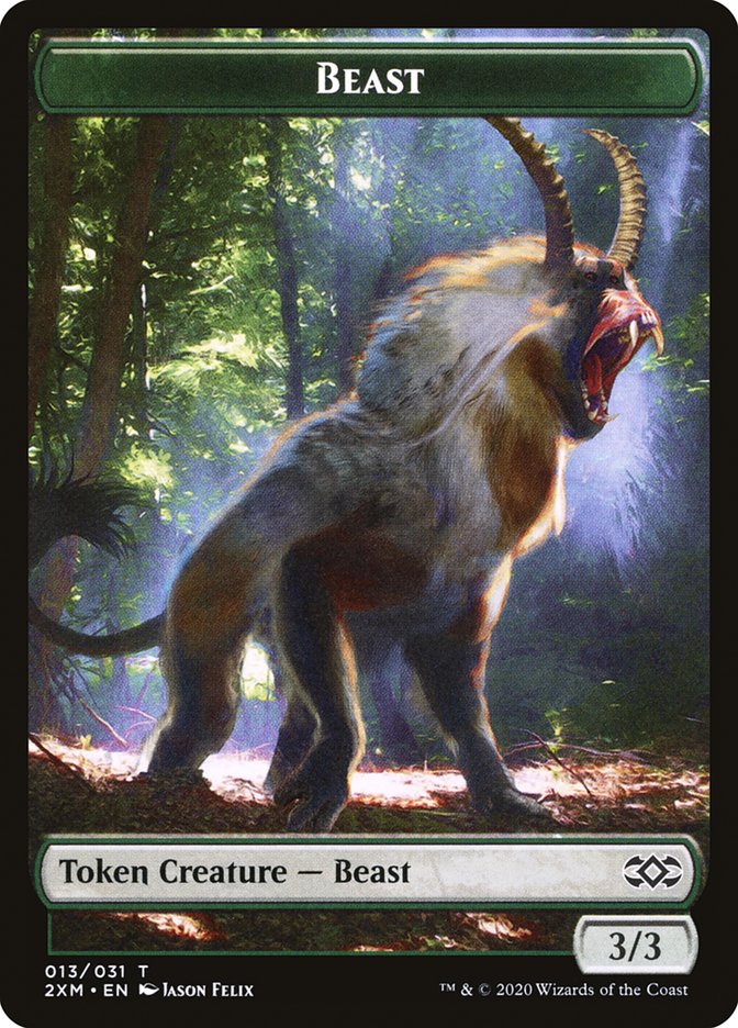 Ape // Beast Double-Sided Token [Double Masters Tokens] | Odin's Place