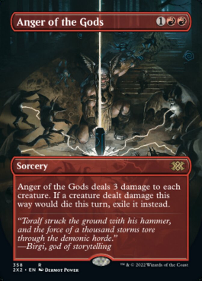 Anger of the Gods (Borderless Alternate Art) [Double Masters 2022] | Odin's Place