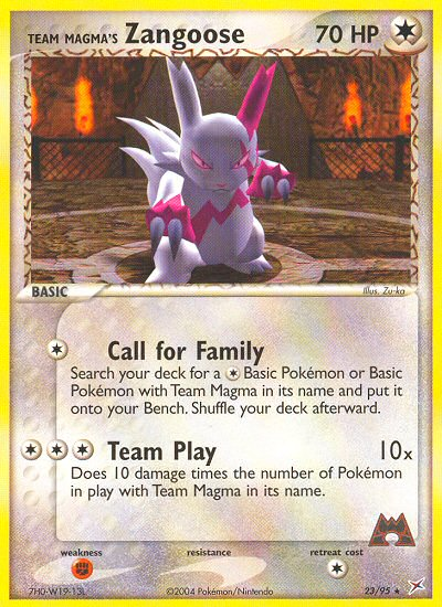 Team Magma's Zangoose (23/95) [EX: Team Magma vs Team Aqua] | Odin's Place