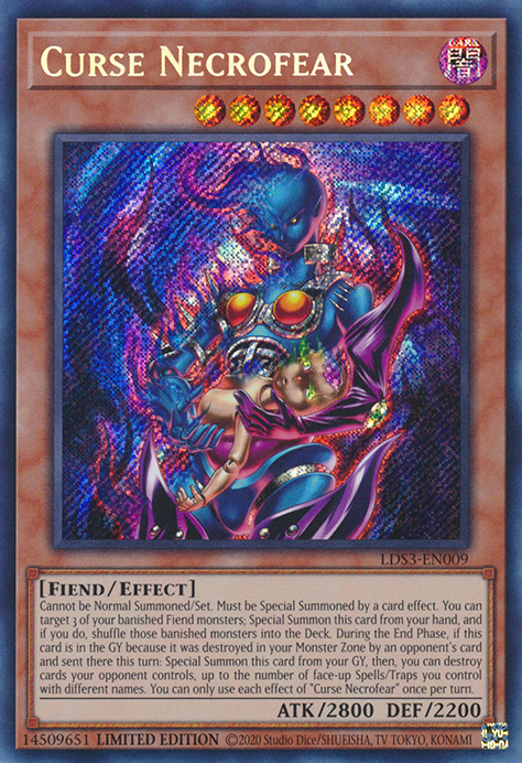 Curse Necrofear [LDS3-EN009] Secret Rare | Odin's Place