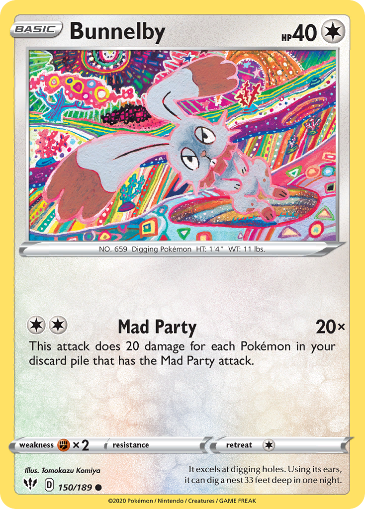 Bunnelby (150/189) [Sword & Shield: Darkness Ablaze] | Odin's Place