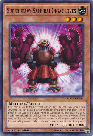 Superheavy Samurai Gigagloves [MP16-EN007] Common | Odin's Place