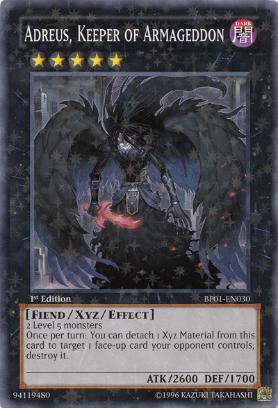 Adreus, Keeper of Armageddon [BP01-EN030] Starfoil Rare | Odin's Place