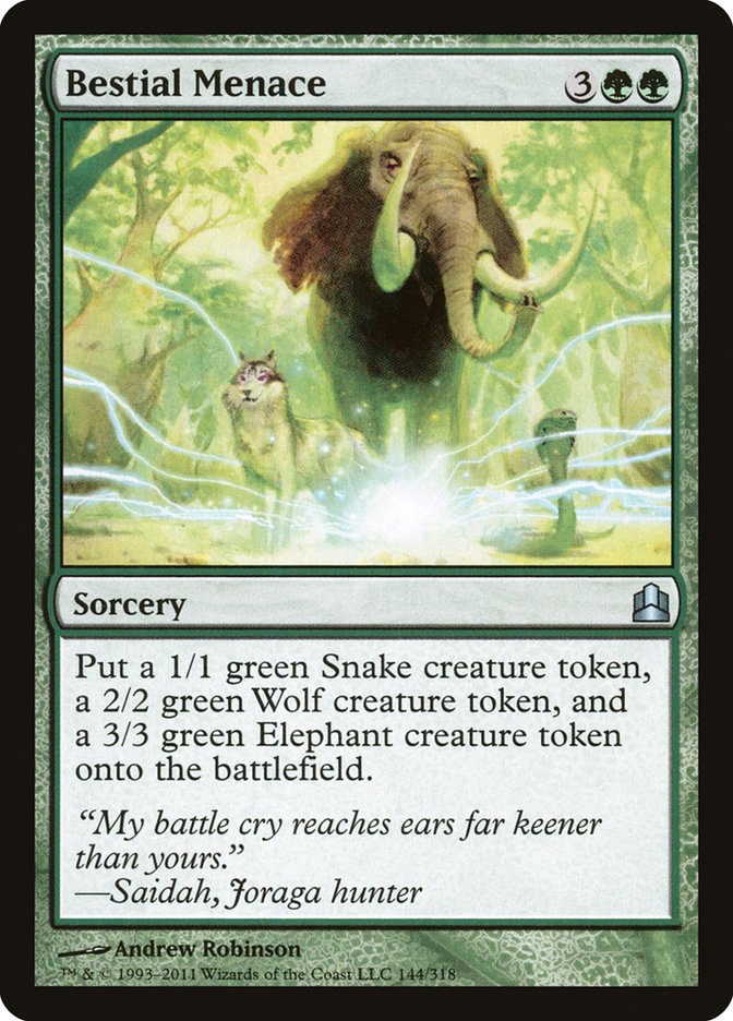 Bestial Menace (144) [Commander 2011] | Odin's Place