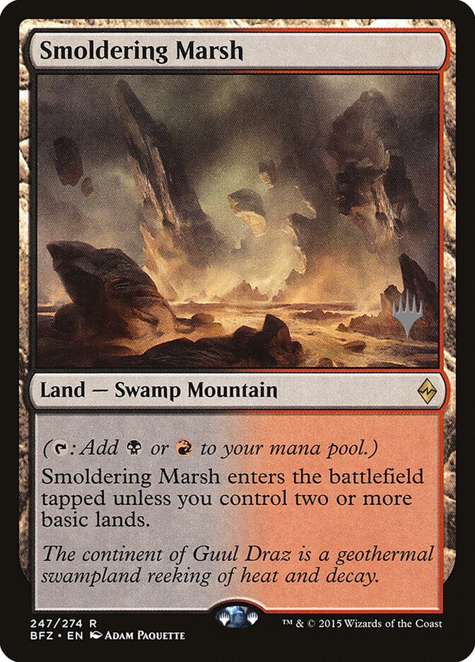 Smoldering Marsh [Battle for Zendikar Promos] | Odin's Place