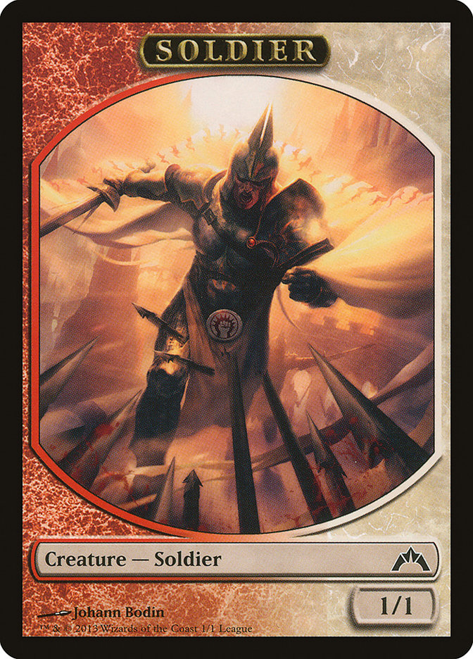 Soldier Token (1) (Johann Bodin) [League Tokens 2013] | Odin's Place