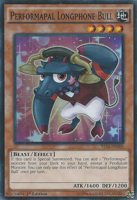 Performapal Longphone Bull [YS16-EN006] Super Rare | Odin's Place