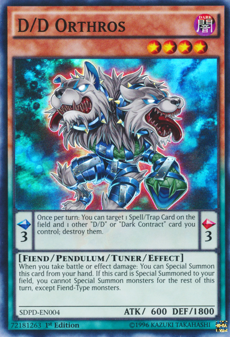 D/D Orthros [SDPD-EN004] Super Rare | Odin's Place