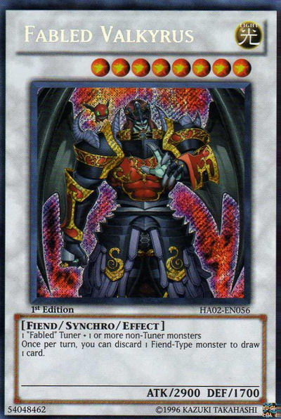 Fabled Valkyrus [HA02-EN056] Secret Rare | Odin's Place