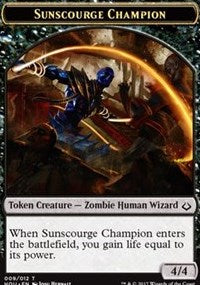 Sunscourge Champion // Cat Double-Sided Token [Hour of Devastation Tokens] | Odin's Place