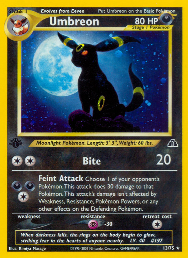 Umbreon (13/75) [Neo Discovery 1st Edition] | Odin's Place
