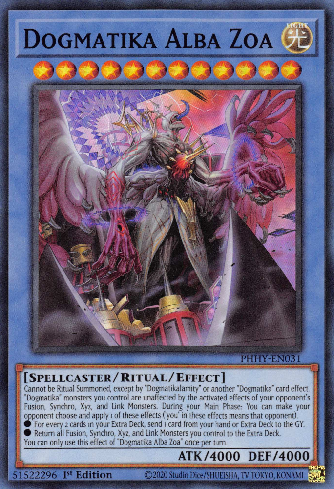 Dogmatika Alba Zoa [PHHY-EN031] Super Rare | Odin's Place