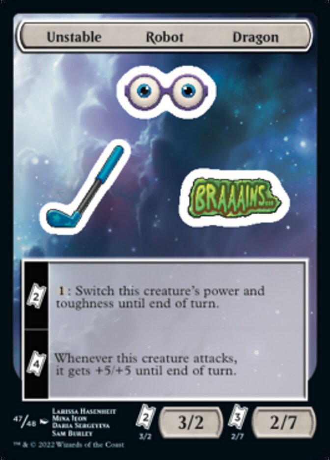 Unstable Robot Dragon [Unfinity Stickers] | Odin's Place