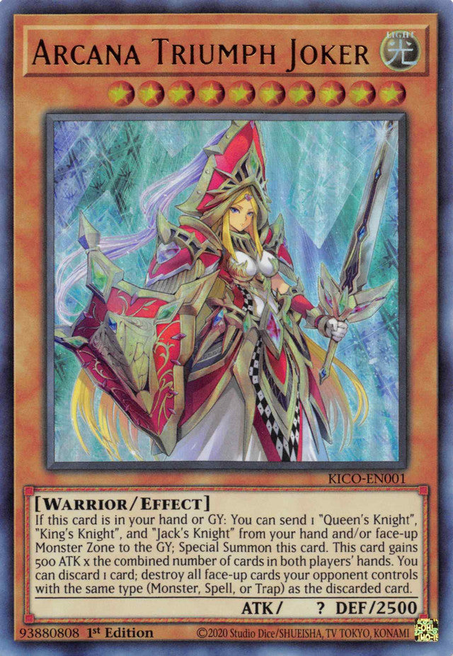 Arcana Triumph Joker (Ultra Rare) [KICO-EN001] Ultra Rare | Odin's Place