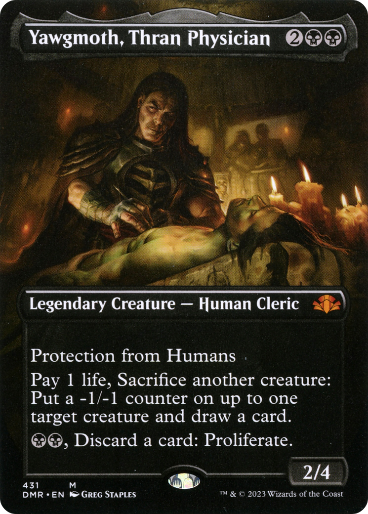 Yawgmoth, Thran Physician (Borderless Alternate Art) [Dominaria Remastered] | Odin's Place