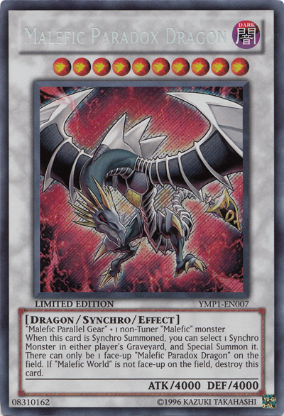 Malefic Paradox Dragon [YMP1-EN007] Secret Rare | Odin's Place