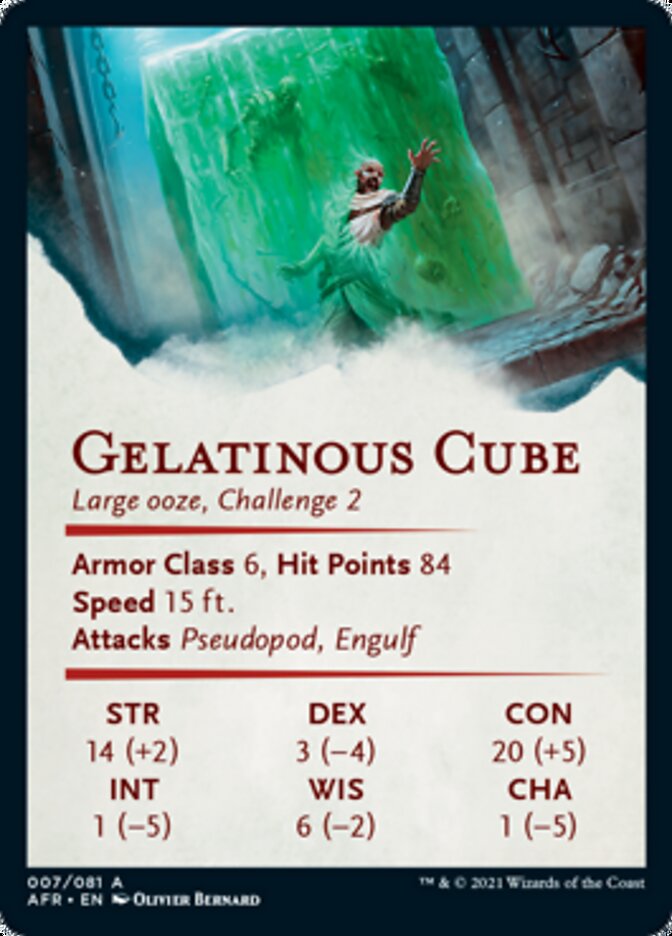 Gelatinous Cube Art Card [Dungeons & Dragons: Adventures in the Forgotten Realms Art Series] | Odin's Place
