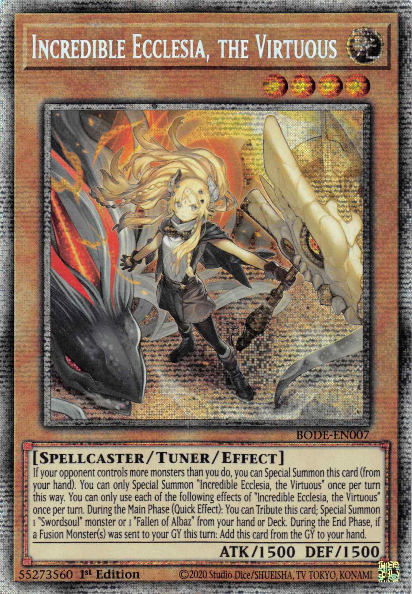 Incredible Ecclesia, the Virtuous [BODE-EN007] Starlight Rare | Odin's Place