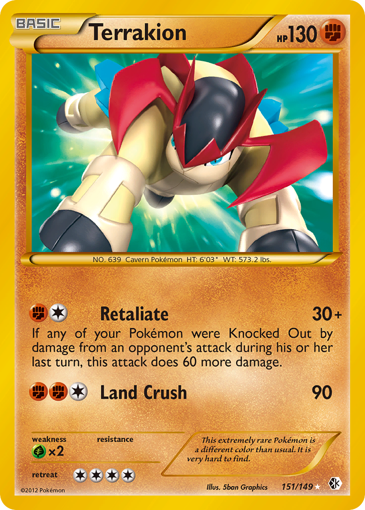 Terrakion (151/149) [Black & White: Boundaries Crossed] | Odin's Place