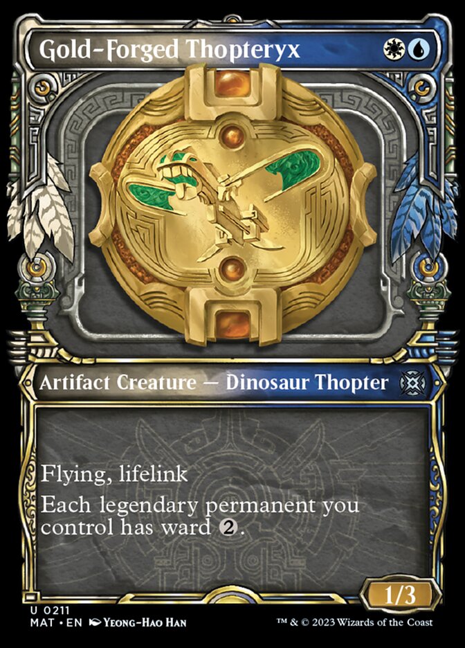 Gold-Forged Thopteryx (Showcase Halo Foil) [March of the Machine: The Aftermath] | Odin's Place