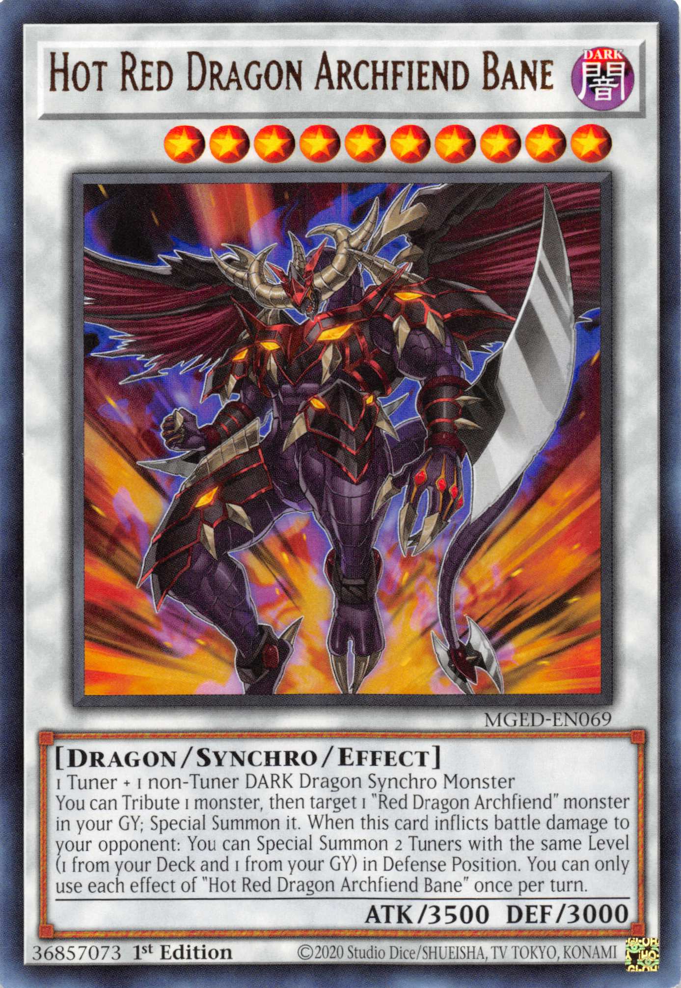 Hot Red Dragon Archfiend Bane [MGED-EN069] Rare | Odin's Place