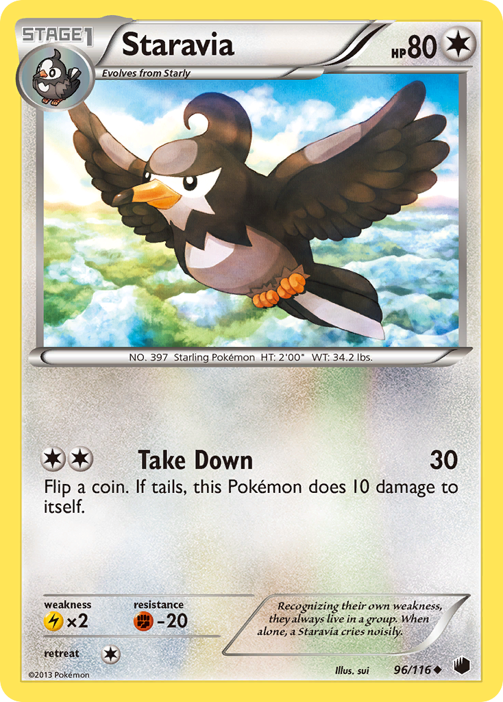 Staravia (96/116) [Black & White: Plasma Freeze] | Odin's Place