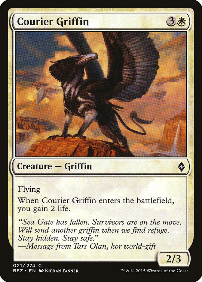 Courier Griffin (21) [Battle for Zendikar] | Odin's Place