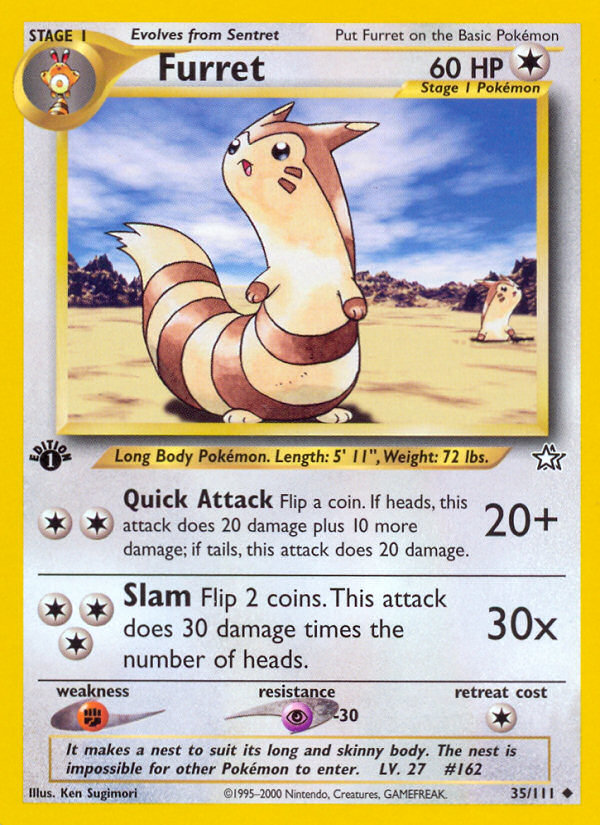 Furret (35/111) [Neo Genesis 1st Edition] | Odin's Place