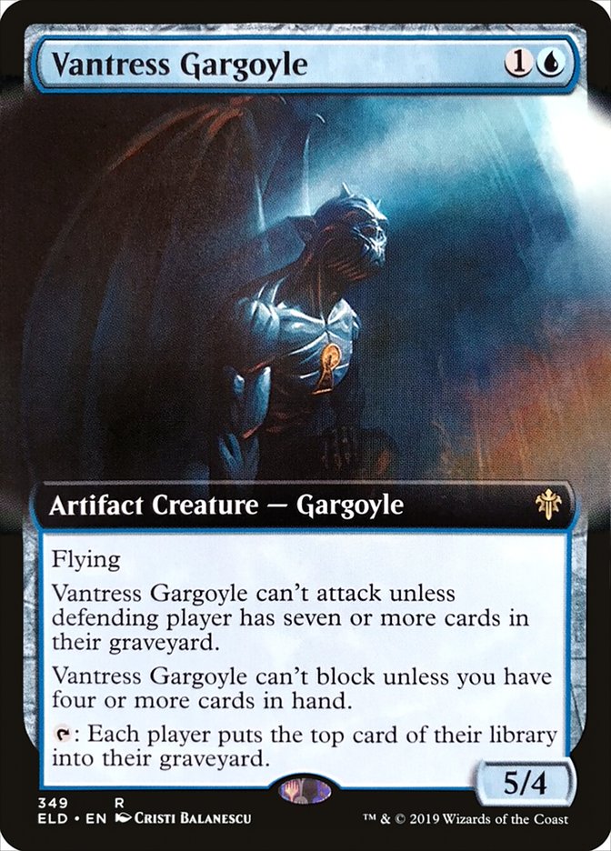 Vantress Gargoyle (Extended Art) [Throne of Eldraine] | Odin's Place