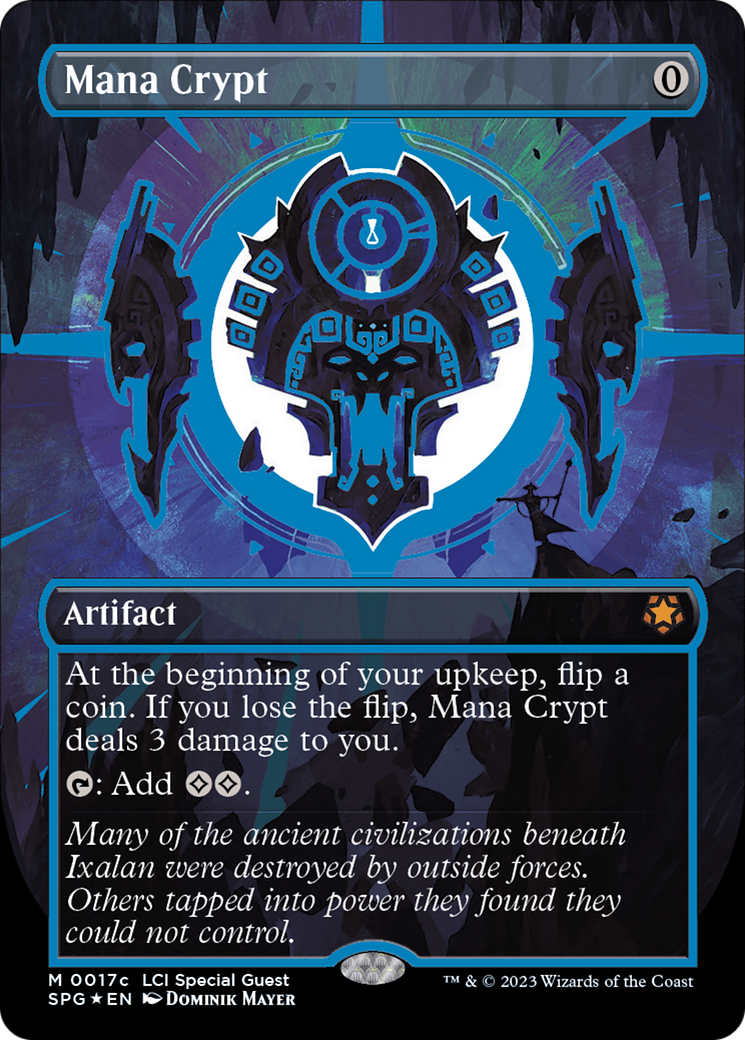Mana Crypt (0017c) (Borderless) [The Lost Caverns of Ixalan Special Guests] | Odin's Place