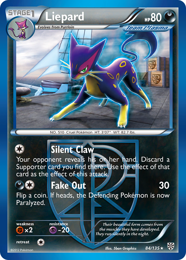 Liepard (84/135) [Black & White: Plasma Storm] | Odin's Place