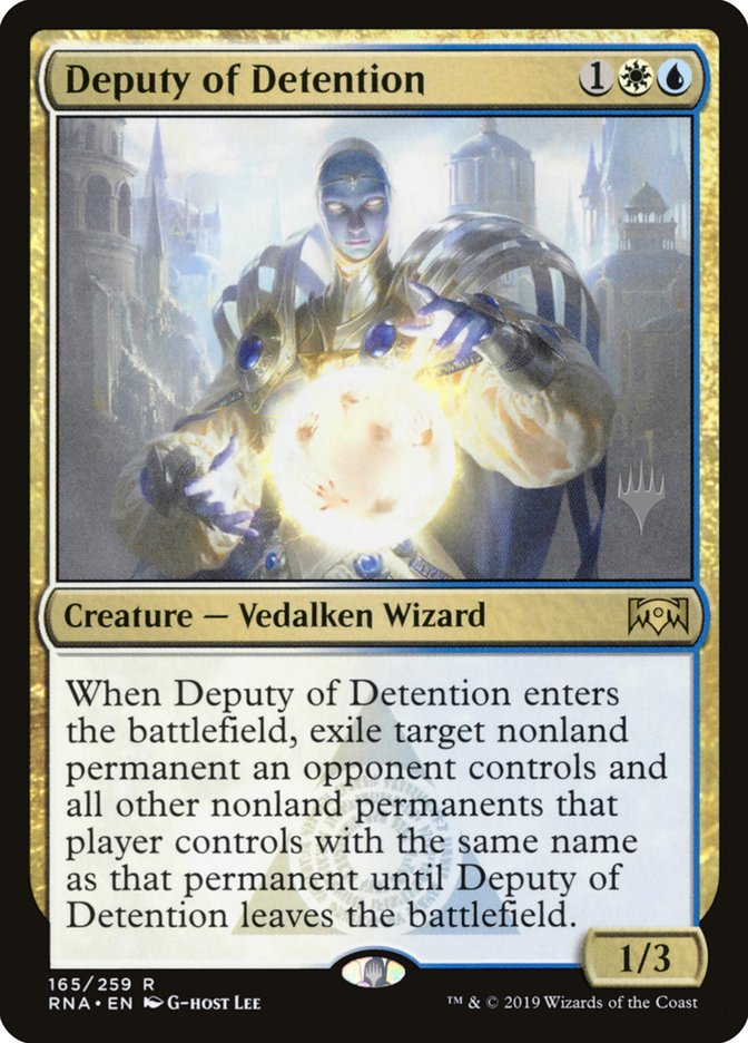 Deputy of Detention (Promo Pack) [Ravnica Allegiance Promos] | Odin's Place
