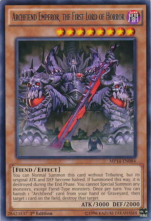 Archfiend Emperor, the First Lord of Horror [MP14-EN084] Rare | Odin's Place