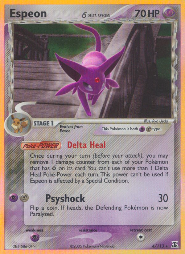 Espeon (4/113)(Delta Species) [EX: Delta Species] | Odin's Place
