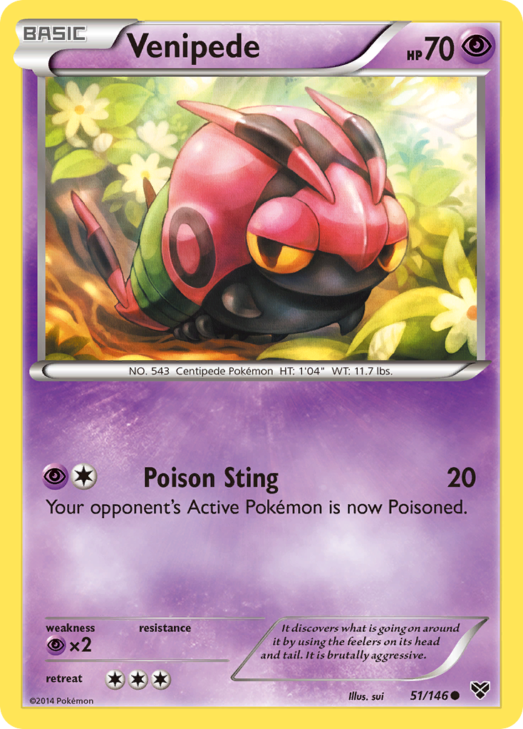 Venipede (51/146) [XY: Base Set] | Odin's Place