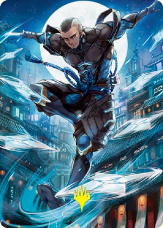 Kaito Shizuki 1 Art Card (Gold-Stamped Signature) [Kamigawa: Neon Dynasty Art Series] | Odin's Place