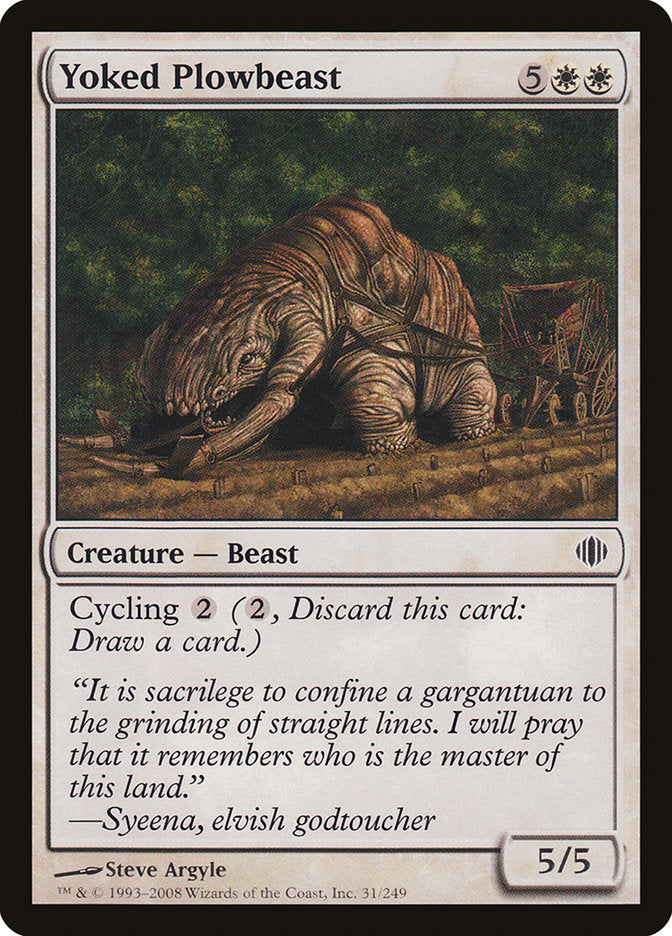 Yoked Plowbeast (31) [Shards of Alara] | Odin's Place