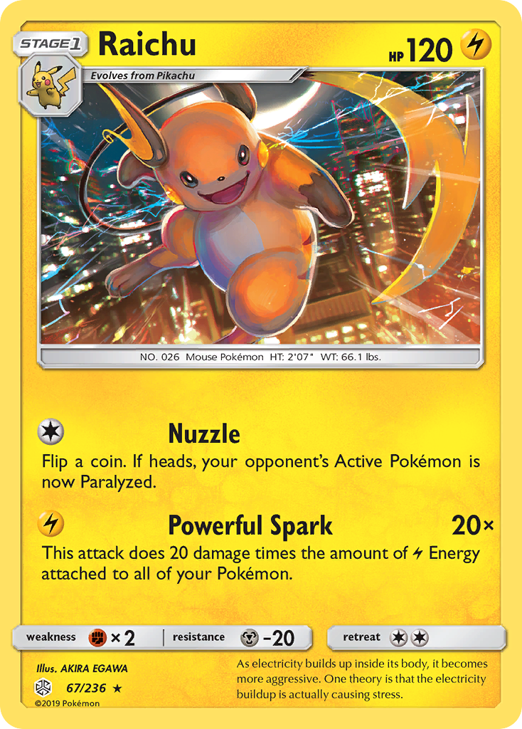 Raichu (67/236) [Sun & Moon: Cosmic Eclipse] | Odin's Place