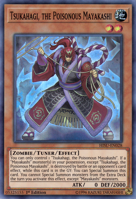 Tsukahagi, the Poisonous Mayakashi [HISU-EN028] Super Rare | Odin's Place