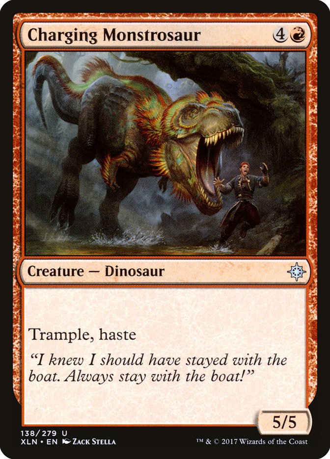 Charging Monstrosaur (138) [Ixalan] | Odin's Place
