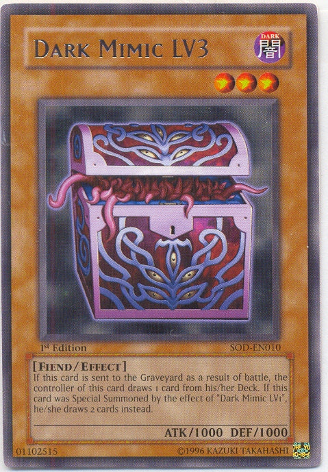 Dark Mimic LV3 [SOD-EN010] Rare | Odin's Place